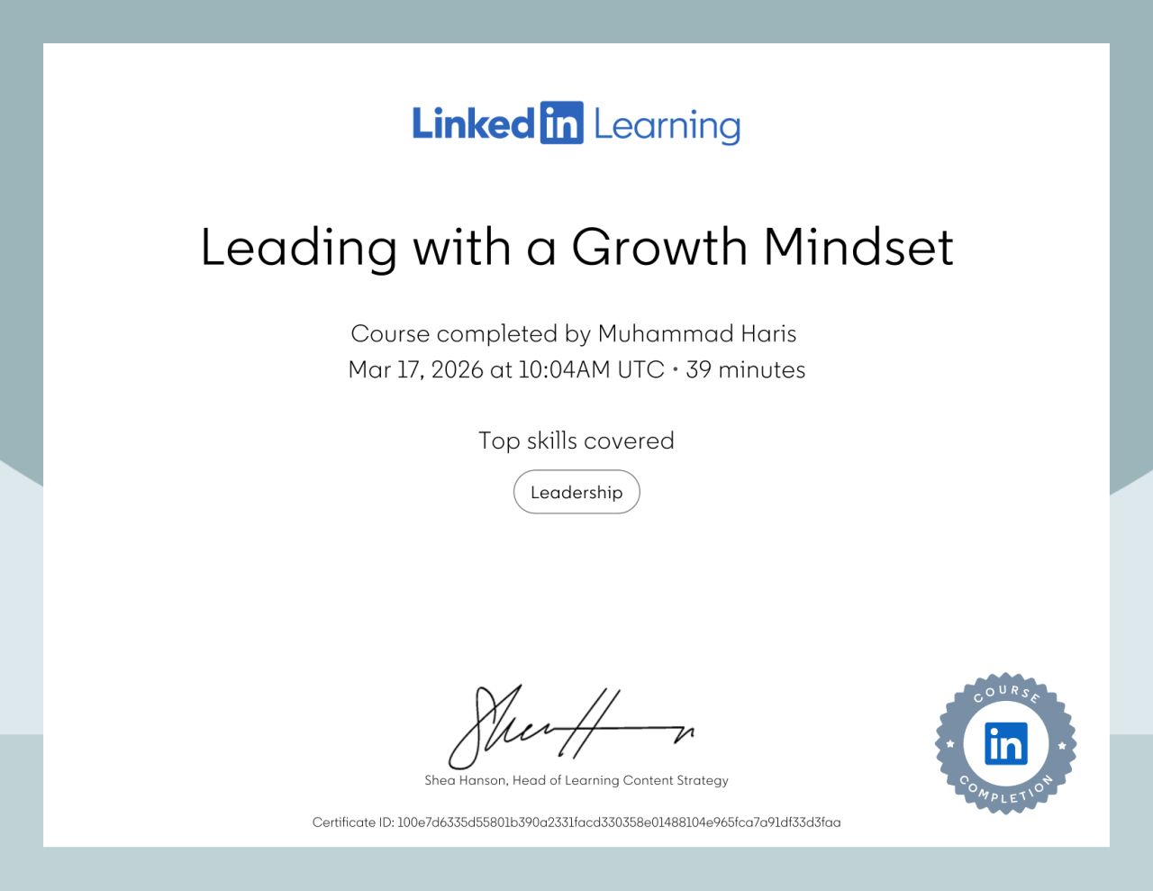 Leading with a Growth Mindset